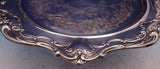 Chantilly by Gorham Silverplate Tray Round #YC1334 w/ Chased Center 15" (#8803)