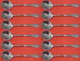 William and Mary by Lunt Sterling Silver Cream Soup Spoon Set 12 pieces 6 1/2"