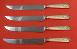Mary II by Lunt Sterling Silver Steak Knife Set 4pc Texas Sized Custom