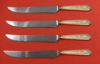 Mary II by Lunt Sterling Silver Steak Knife Set 4pc Texas Sized Custom