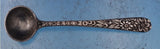 Repousse by Kirk Sterling Silver Open Salt Pepper Shaker & Spoon Set 3-pcs #8365