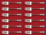 Du Barry by International Sterling Silver Salad Fork Set 12 pieces 6 5/8"