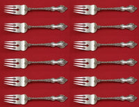 Du Barry by International Sterling Silver Salad Fork Set 12 pieces 6 5/8"