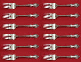 Du Barry by International Sterling Silver Salad Fork Set 12 pieces 6 5/8"