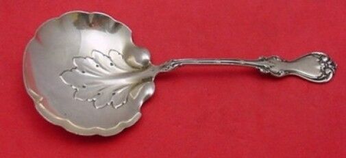 Duke of York by Whiting Sterling Silver Nut Spoon Fancy Leaf 4 1/2" Serving