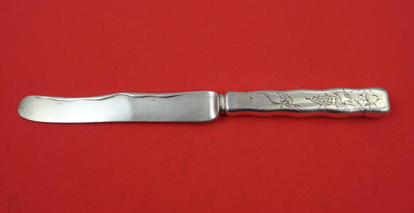 Lap Over Edge Acid Etched by Tiffany & Co Sterling Dessert Knife grapes 7 1/2"