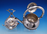 Gorham Sterling Silver Tea Set 5pc #1400 Kettle Pot Sugar Creamer Waste (#7608)