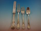 Wellington by Durgin Sterling Silver Flatware Set Service 121 PC Dinner "S" Mono