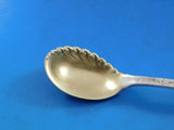 Lap Over Edge Acid Etched by Tiffany Sterling Ice Cream Spoon Ruffled GW Bird