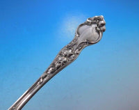 Violet by Wallace Sterling Silver Berry Spoon Hand Chased w/Fruit in Bowl 8 1/4"