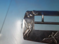 Shiebler Hand Hammered & Applied Sterling Silver Belt Buckle #1458 3"x2" (#6152)