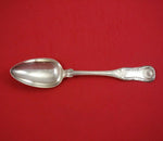 King by Jones, Low and Ball Coin Silver Serving Spoon 8 5/8"