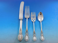 Chippendale Old by Alvin Sterling Silver Flatware Set for 6 Service 46 pc Dinner