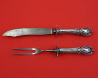 Monticello by Lunt Sterling Silver Steak Carving Set 2pc HH w/ Stainless 9 1/2"