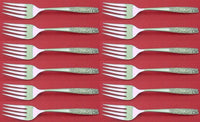 Contessina by Towle Sterling Silver Salad Fork Set 12 pieces 6 5/8"