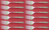 Contessina by Towle Sterling Silver Salad Fork Set 12 pieces 6 5/8"