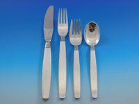 Silver Thread by Hingelberg Danish Sterling Silver Flatware Set Service 104 pcs