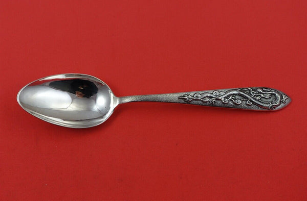 Chinese Sterling Silver by Various Makers Serving Spoon w/ dragon by The Ling 8"