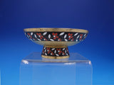 Russian 916 Silver Enameled Floral and Vermeil Bowl with Pedestal (#4283)