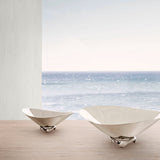 HK Henning Koppel by Georg Jensen Stainless Steel Wave Bowl Small - Vtg NOS
