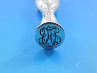 Irian by Wallace Sterling Silver Wax Stamp 3 5/8" Figural Art Nouveau Monogram
