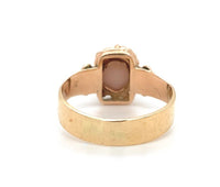 10k and 14k Rose Gold Victorian Genuine Natural Carnelian Agate Ring (#J6293)