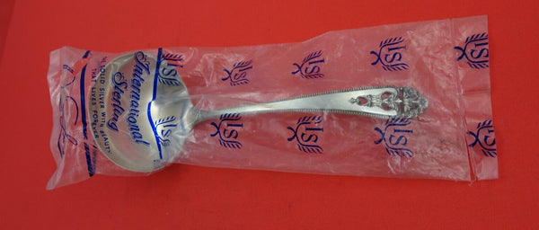 Queens Lace by International Sterling Gravy Ladle factory sealed 6 1/2" New