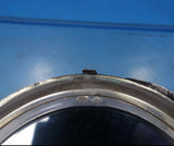 Italian .800 Silver Compact w/ Mirror Puff Screen Brushed Finish 3 3/8" (#6564)