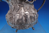 Baltimore Rose by Schofield Sterling Silver Sugar Creamer Set 2pc (#8479)