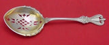 Old Colonial by Towle Sterling Silver Pea Spoon Gold Washed Fancy Pierced 8 7/8"