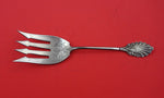 Grecian by Gorham Coin Silver Cold Meat Fork Brite-Cut 4-Tine 8 3/4" Serving