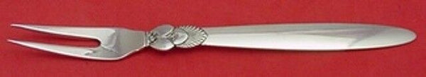 Cactus by Georg Jensen Sterling Silver Pickle Fork 2-Tine 6" Serving Vintage