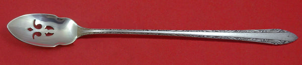 Chased Romantique by Alvin Sterling Silver Olive Spoon Pierced Long Custom