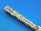 Lap Over Edge Acid Etched by Tiffany Sterling Dessert Knife Vermeil w/ Fruits