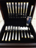 Golden Scroll by Gorham Sterling Silver Flatware Set for 8 Service 34 Pieces