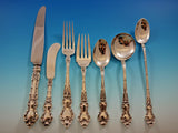 Meadow Rose by Wallace Sterling Silver Flatware Set for 12 Service 90 Pieces