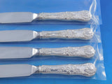 English King by Tiffany Sterling Silver Steak Knife Custom Set Serr 4 pcs 8 1/2"