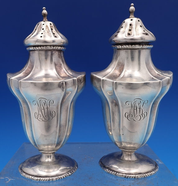 Newport Scroll Frank Smith Sterling Silver Salt & Pepper Shakers Pair (#8369)