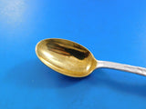Lap Over Edge Acid Etched by Tiffany Sterling Coffee Spoon GW Leaves 4 3/4"