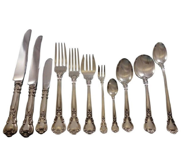 Chantilly by Gorham Sterling Silver Flatware Set for 12 Service 143 Pcs Dinner