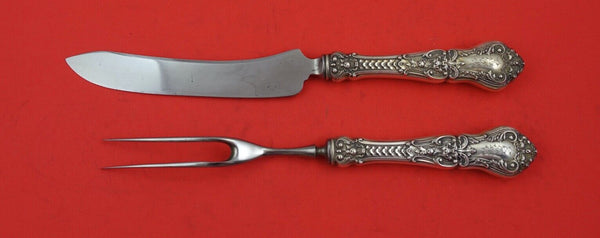 Henry II by Gorham Sterling Steak Carving Set 2pc set Knife 9 5/8", Fork 8 3/4"