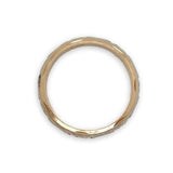 14k White and Yellow Gold Men's Wedding Band Size 10.75 Ring (#J6644)