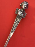 Bust by Gorham Sterling Silver Cheese Scoop Bright-cut Large 9 5/8" Figural