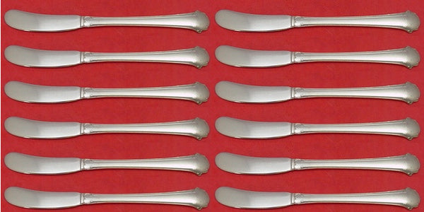 Chippendale by Towle Sterling Silver Butter Spreader FH Paddle Set 12 pieces 6"