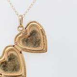 14k Yellow Gold Heart Locket Pendant Small and Plain Jewelry (#J6230)