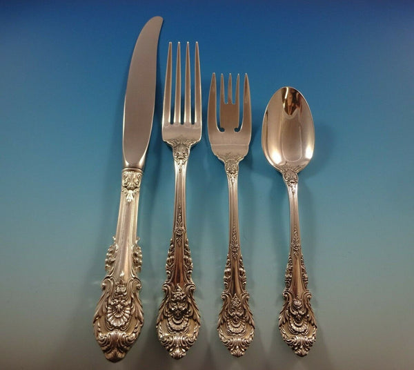 Sir Christopher by Wallace Sterling Silver Flatware Set For 6 Service 29 Pieces
