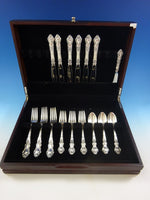 Meadow Rose by Wallace Sterling Silver Flatware Set Service 25 Pieces