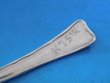 Lap Over Acid Etched by Tiffany Sterling Silver Place Soup Spoon Flowers 7" #2