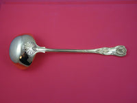 Kings English Sterling Silver Soup Ladle vermeil gold London 13 1/4"