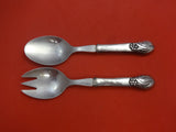Ornamental #19 Danish Sterling by Georg Jensen Sterling Salad Serving Set WS 8"